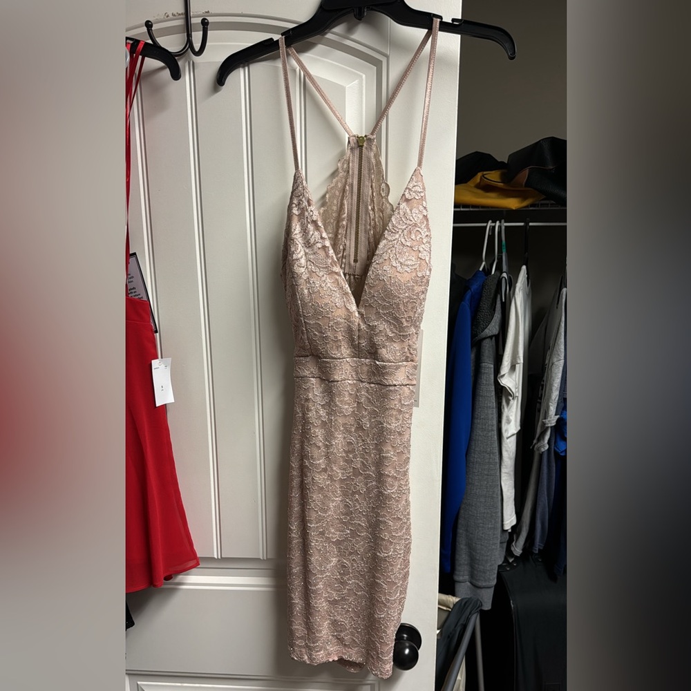 NWT Light pink sparkly dress, size medium